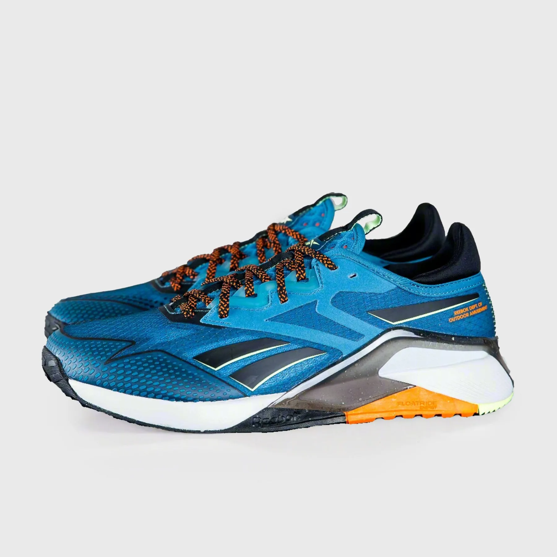 Optimal Size Storage Reebok - Nano Tr Adventure - Men'S - Steely Blue/Core Black/Smash Orange