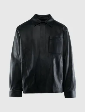 Leather Overshirt Authentic Visualizing