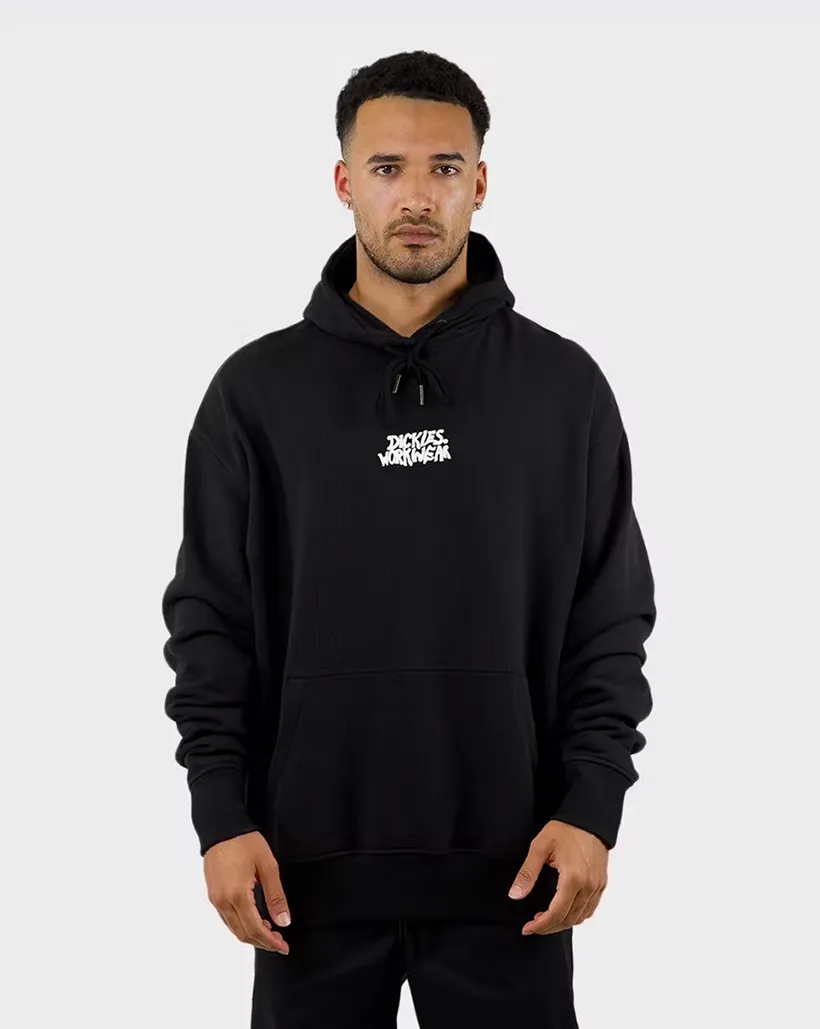 Joggers Fabric WaterproofStrap Dickies Work Box Fit Hoodie - Black