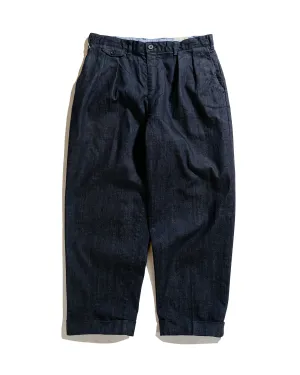 Dual Function Beams Plus 2Pleats Denim Indigo