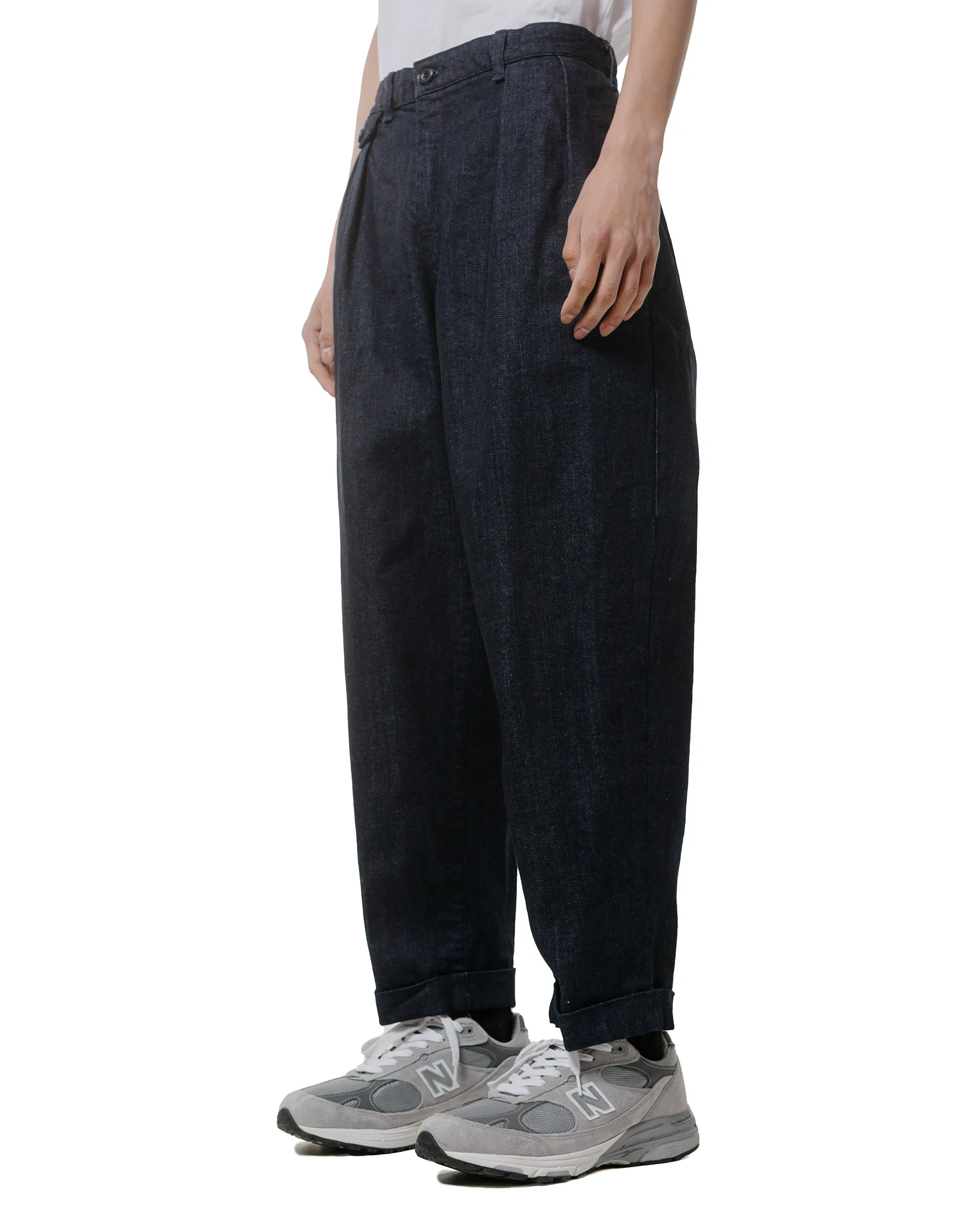 Beams Plus 2Pleats Denim Indigo Comfortable Calm Anti - Mammal