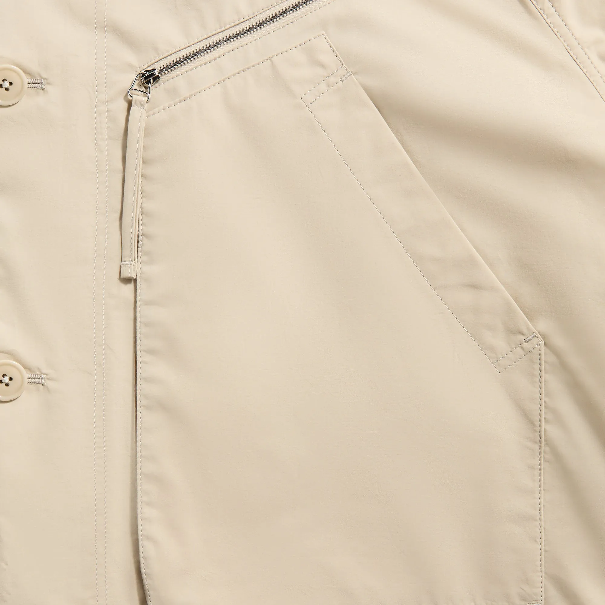 Dustproof Cover Soft Outer Shell Material Lemaire Parachute Blouson - Stone Beige