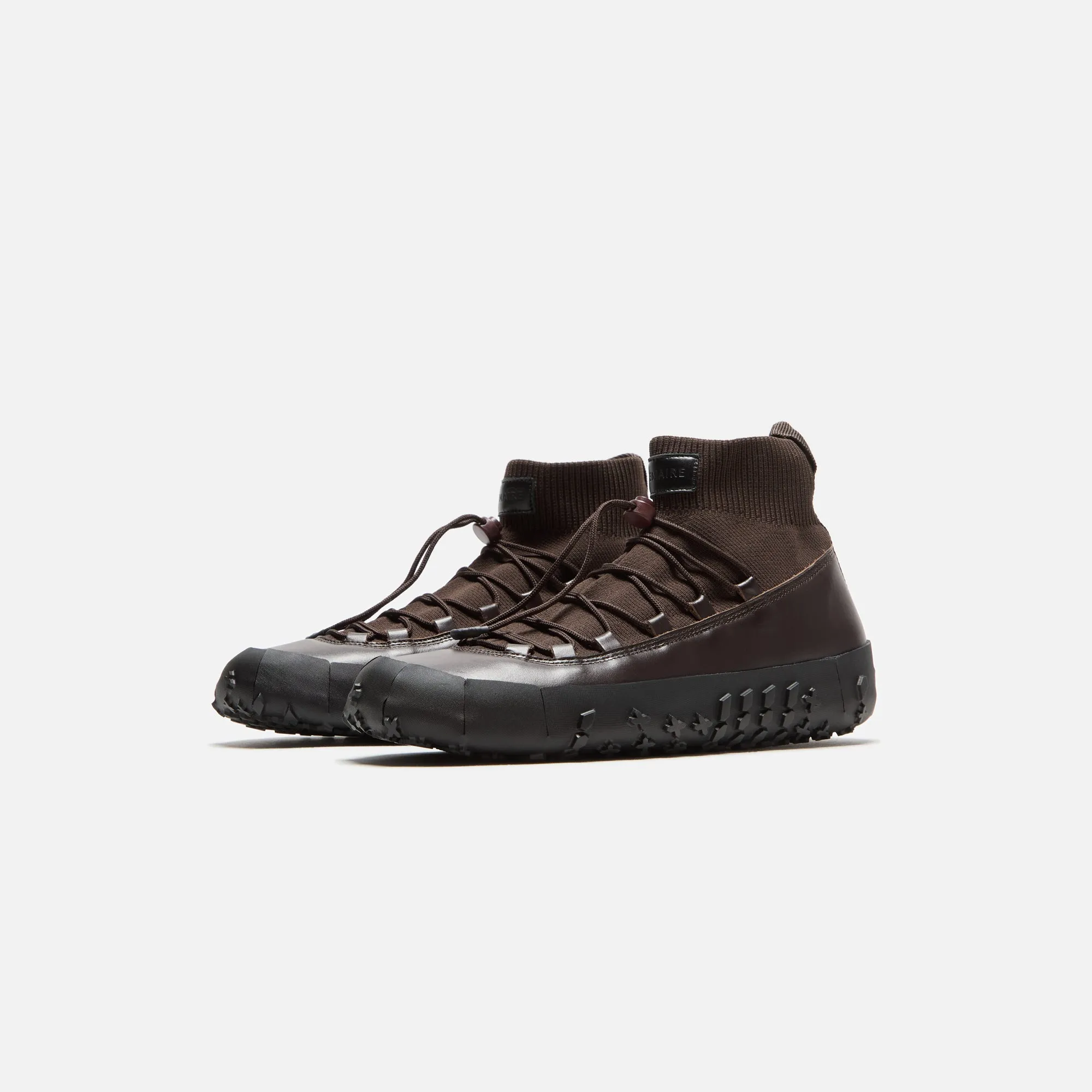 Lemaire Vibram Sneakers - Khaki Brown Nylon Blend Comfortable Lesson