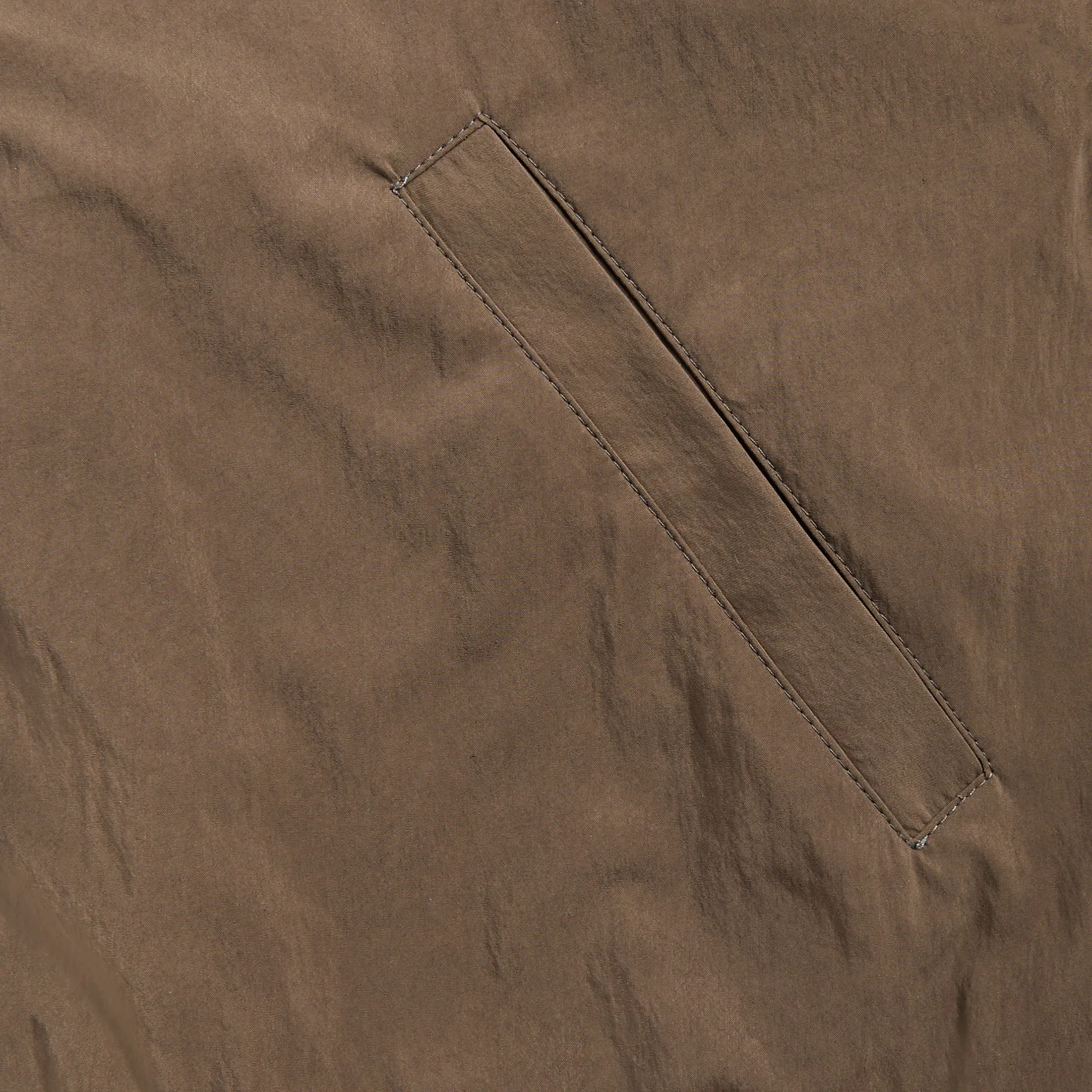 Hiking Wear Style Linen - Look Lemaire Zipped Blouson - Walnut
