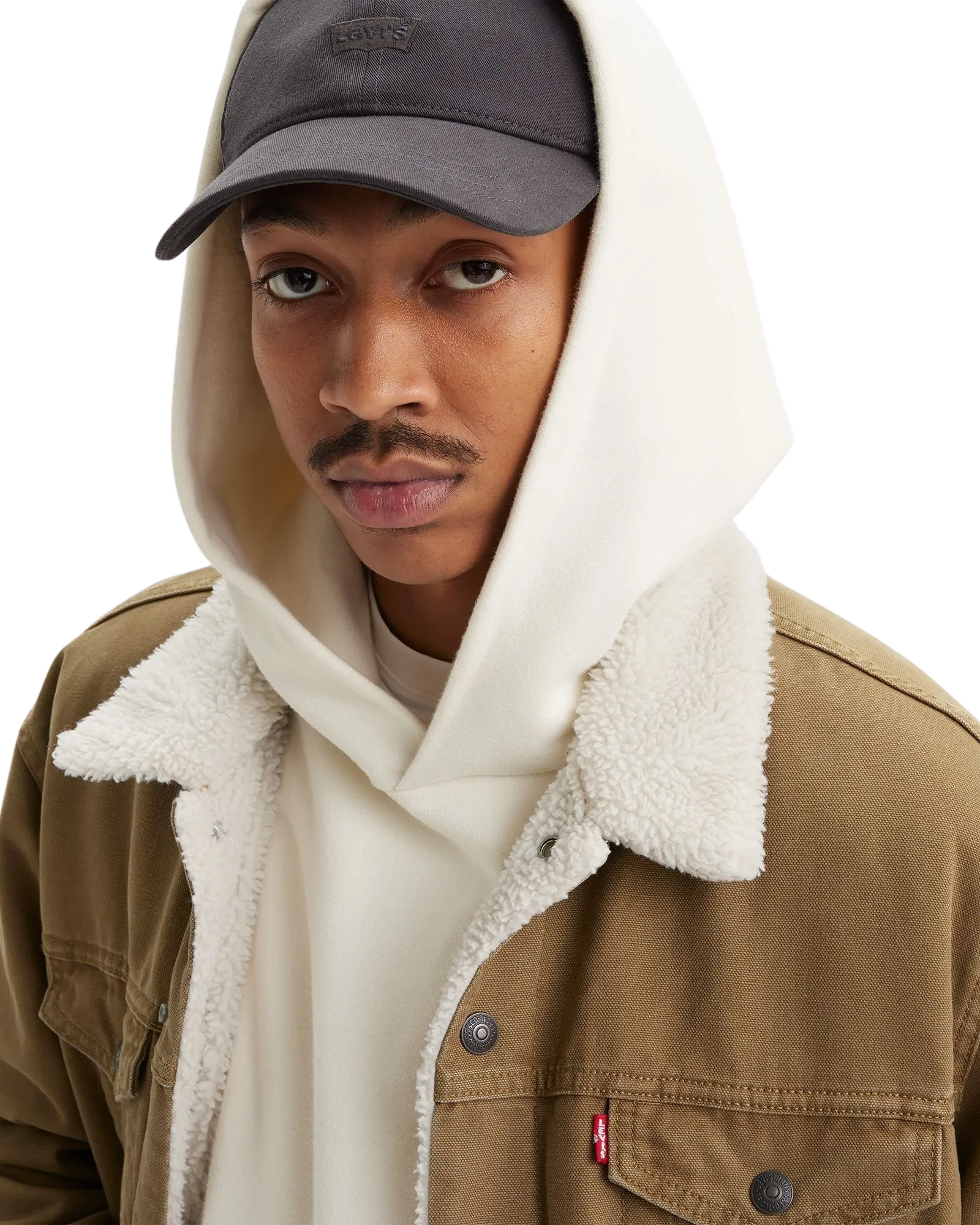 Veste trucker Sherpa Type 3 de Levi's en toile Cougar lavée