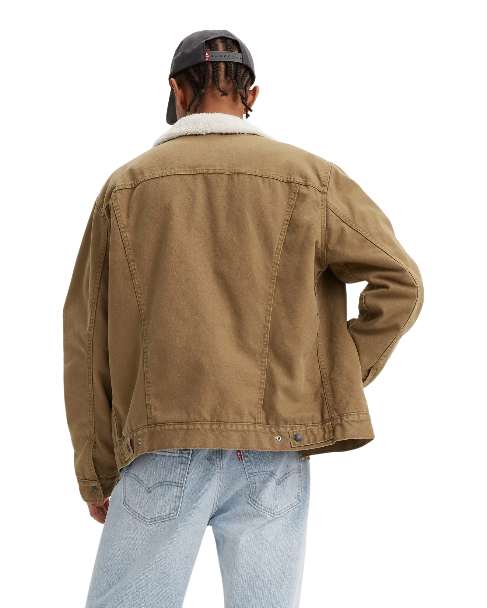 Veste trucker Sherpa Type 3 de Levi's en toile Cougar lavée