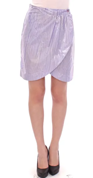 Jupe portefeuille femme en viscose Licia Florio mi-mollet