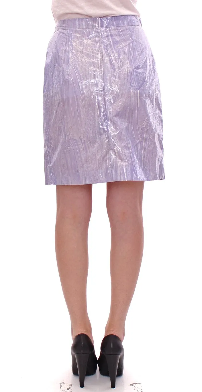 Jupe portefeuille femme en viscose Licia Florio mi-mollet