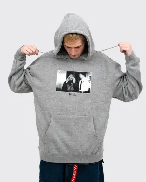 Primitive X Tupac Icon Hoodie - Heather Grey Superior Comfort Embroidery Trim