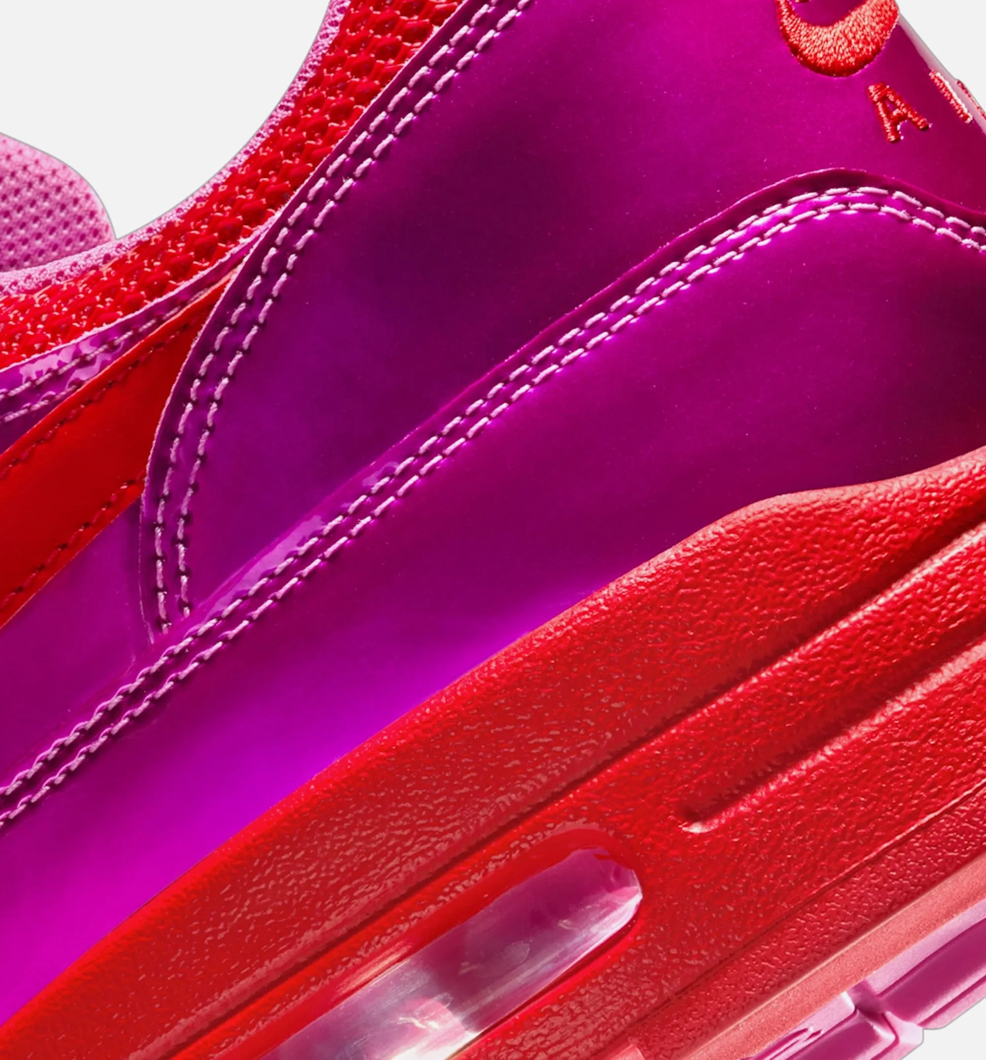 Comfort Cushion Sockliner Comfortable Nylon Lining Air Max 1 Premium Mens Lifestyle Shoe - Playful Pink/University Red
