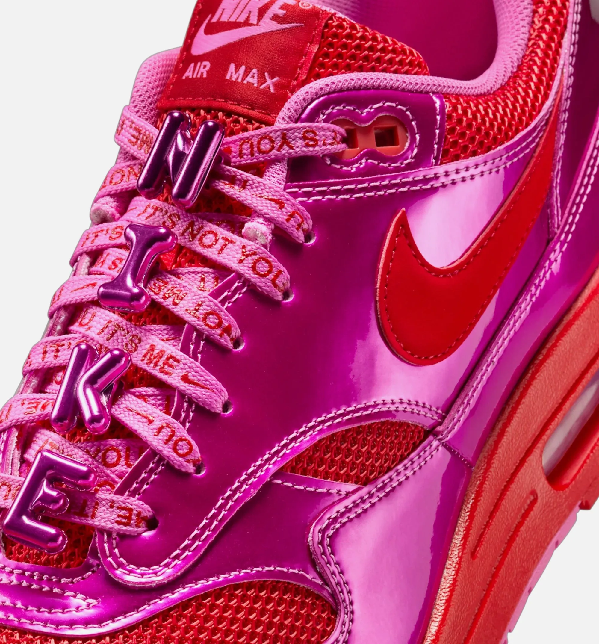 Functional Feature Set Air Max 1 Premium Mens Lifestyle Shoe - Playful Pink/University Red