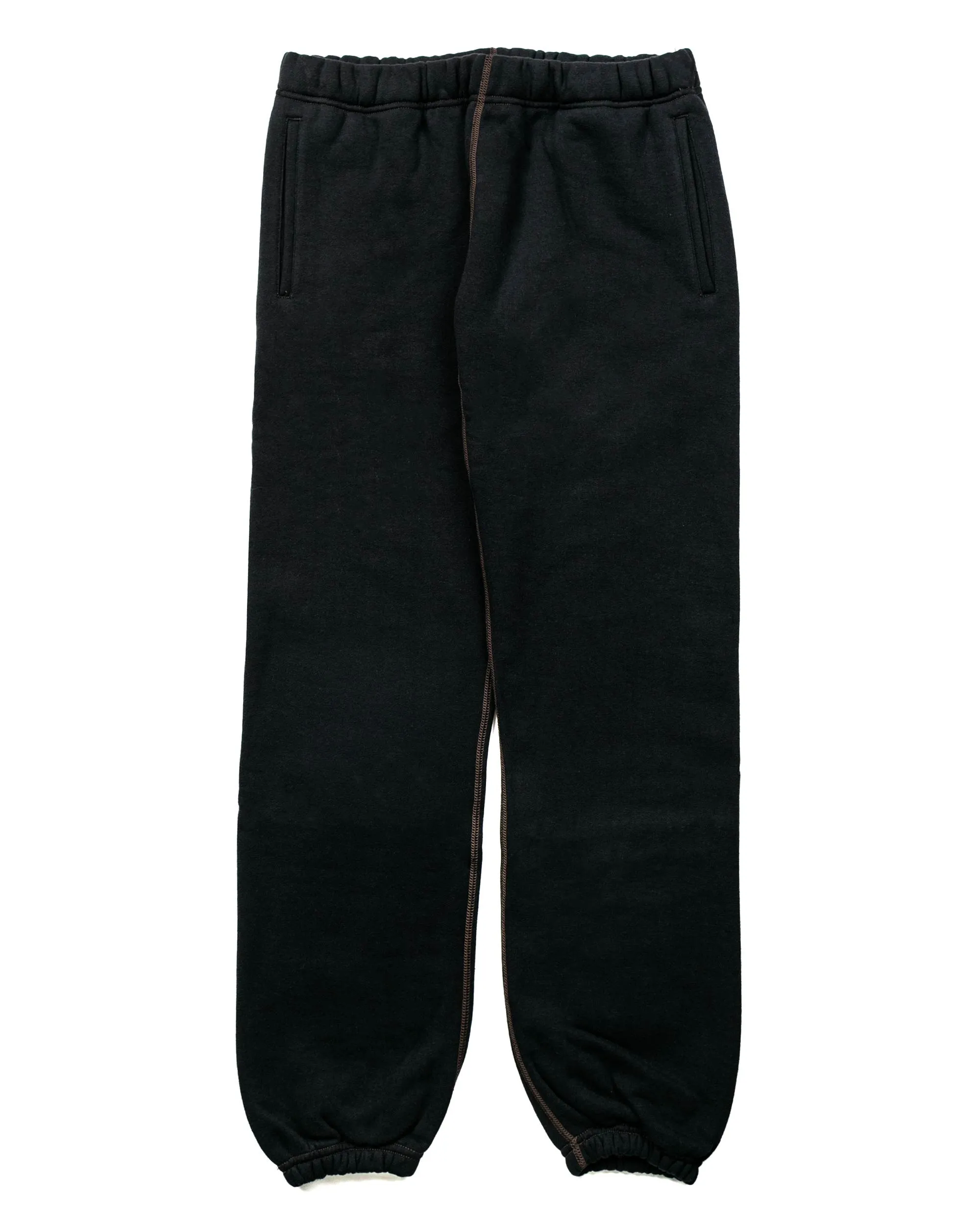 The Real Mccoy'S Mc18118 10Oz. Loopwheel Sweatpants Black Prism
