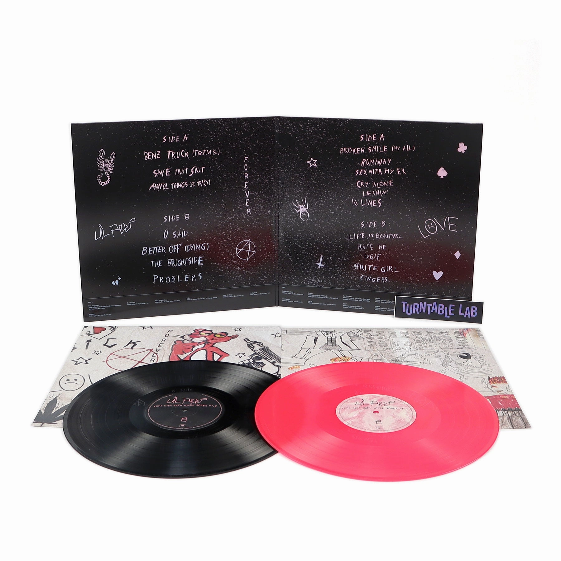 Lil' Peep: Come Over When You're Sober, Pt.1 & Pt.2 (Import, Colored Vinyl) Vinyl 2LP