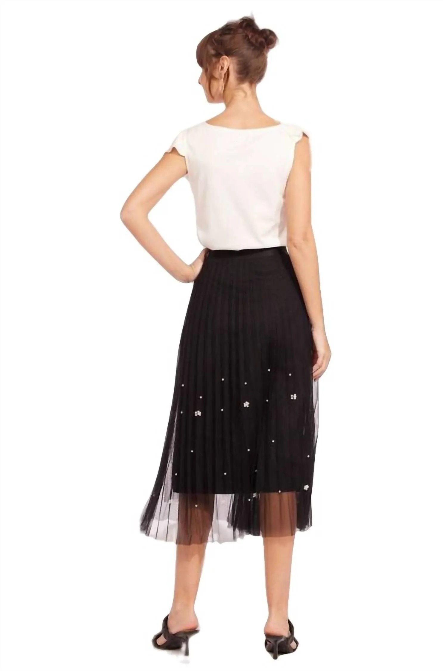 Jupe en tulle Lila Pearl en noir