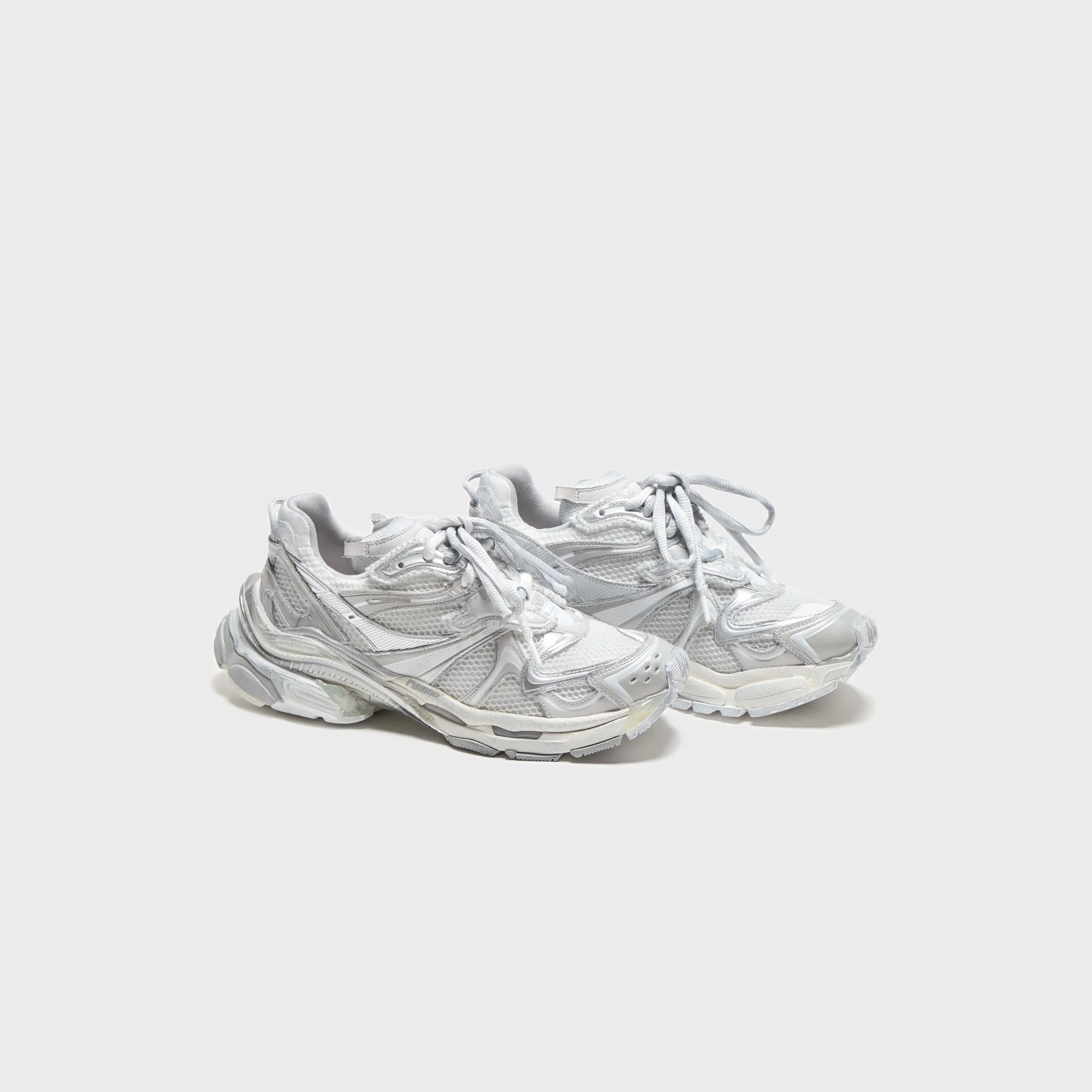 Balenciaga Runner 2 - White / Silver / Grey Thanksgiving Day Sale