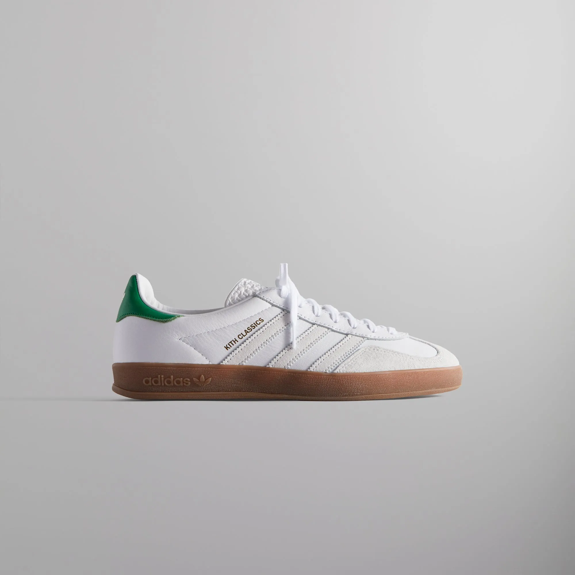Kith Classics For Adidas Originals Gazelle Indoor - White / Green Black Friday Deal Black Friday Sale