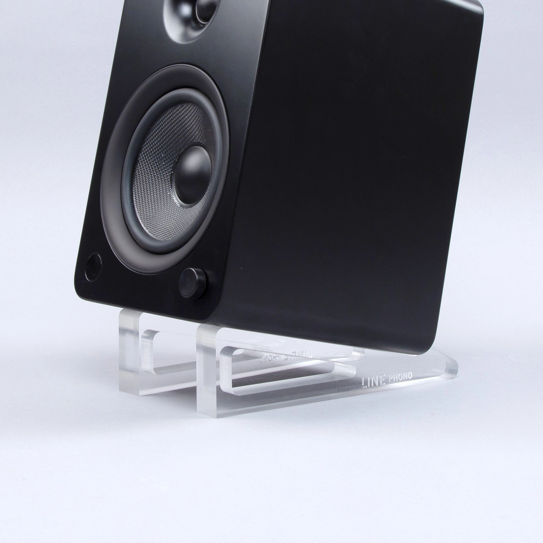 Line Phono: Acrylic Angler Speaker Stands (Open Box Special) hi-fi DAC amp combo,hi-fi speaker impedance matcher,hi-fi RCA switch