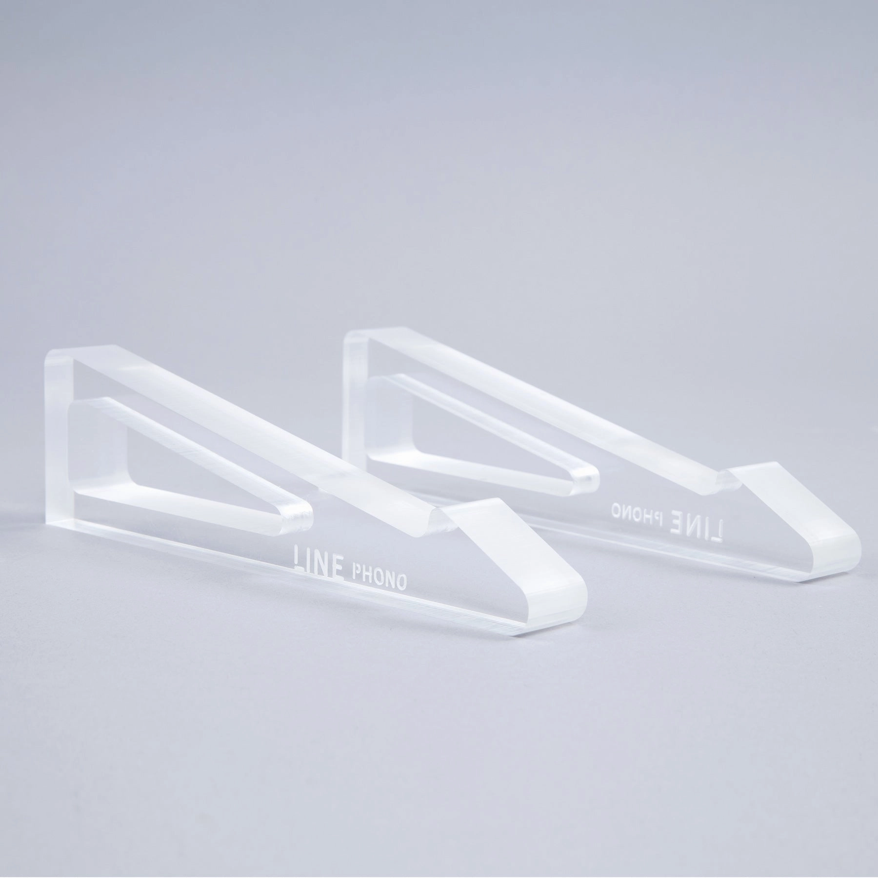 Line Phono: Acrylic Angler Speaker Stands (Open Box Special)