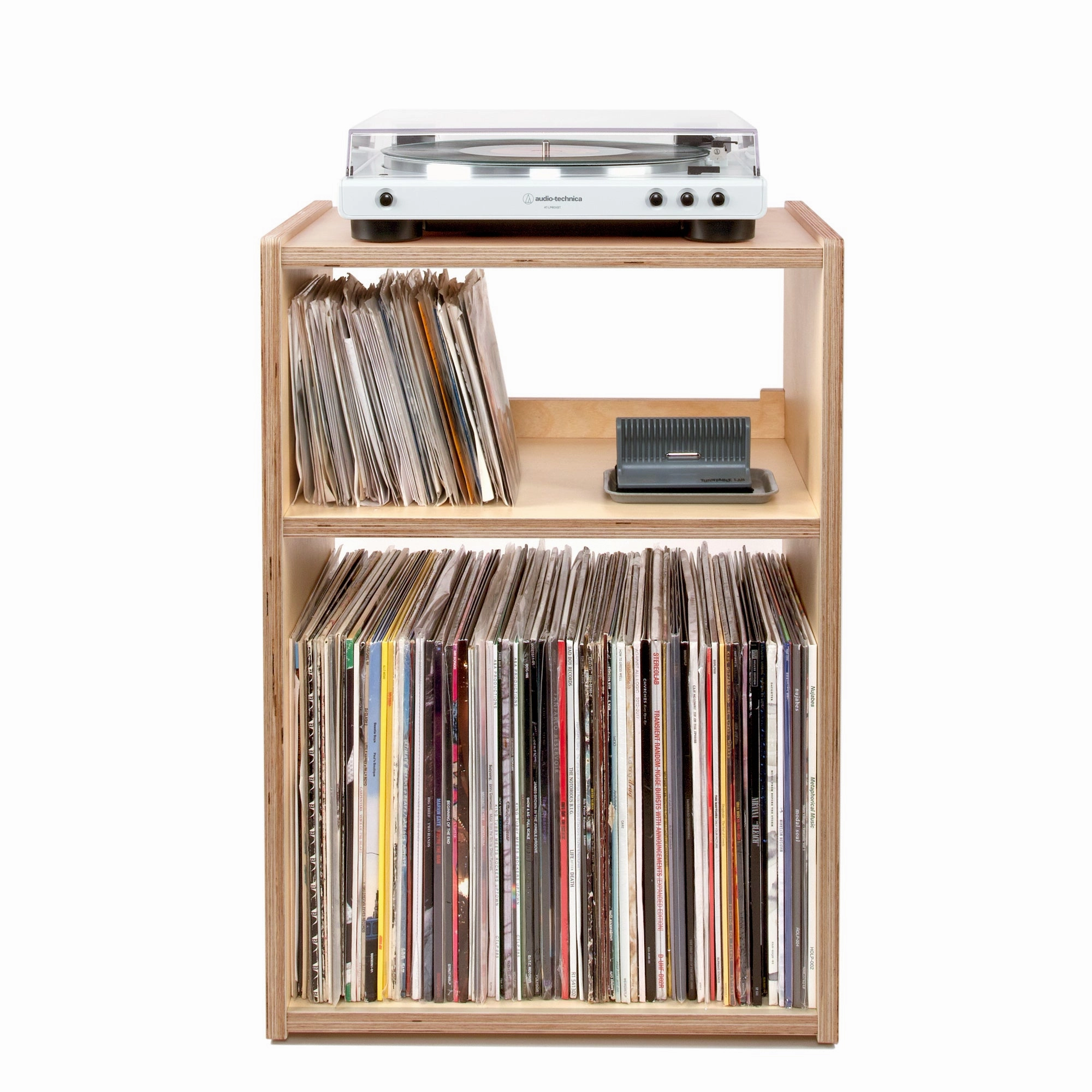 Line Phono: Cube PLUS Turntable Stand / Record Storage hi-fi DAC amp combo,hi-fi speaker impedance matcher,hi-fi RCA switch