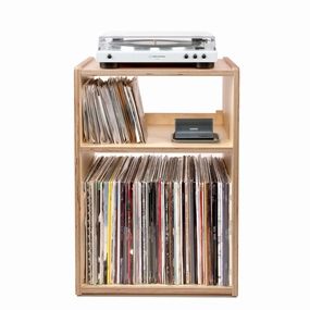 Line Phono: Cube PLUS Turntable Stand / Record Storage hi-fi DAC amp combo,hi-fi speaker impedance matcher,hi-fi RCA switch