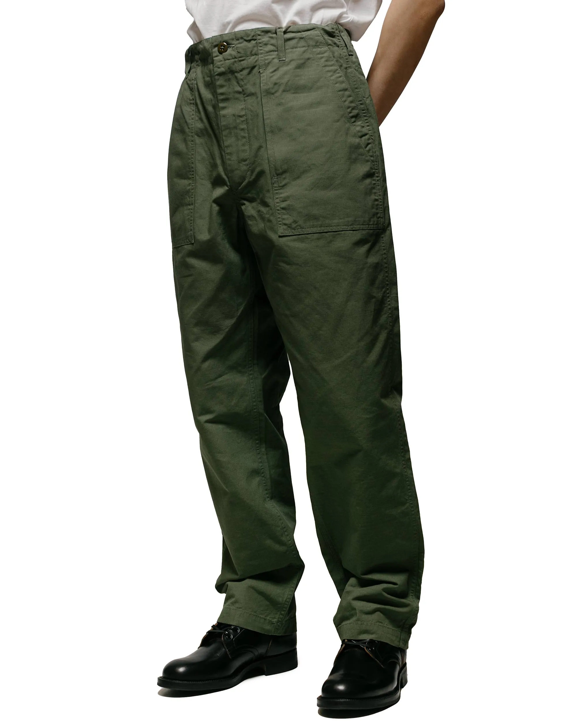 Comfortable Ankle Support Socks Engineered Garments Fatigue Pant Olive Cotton Ripstop