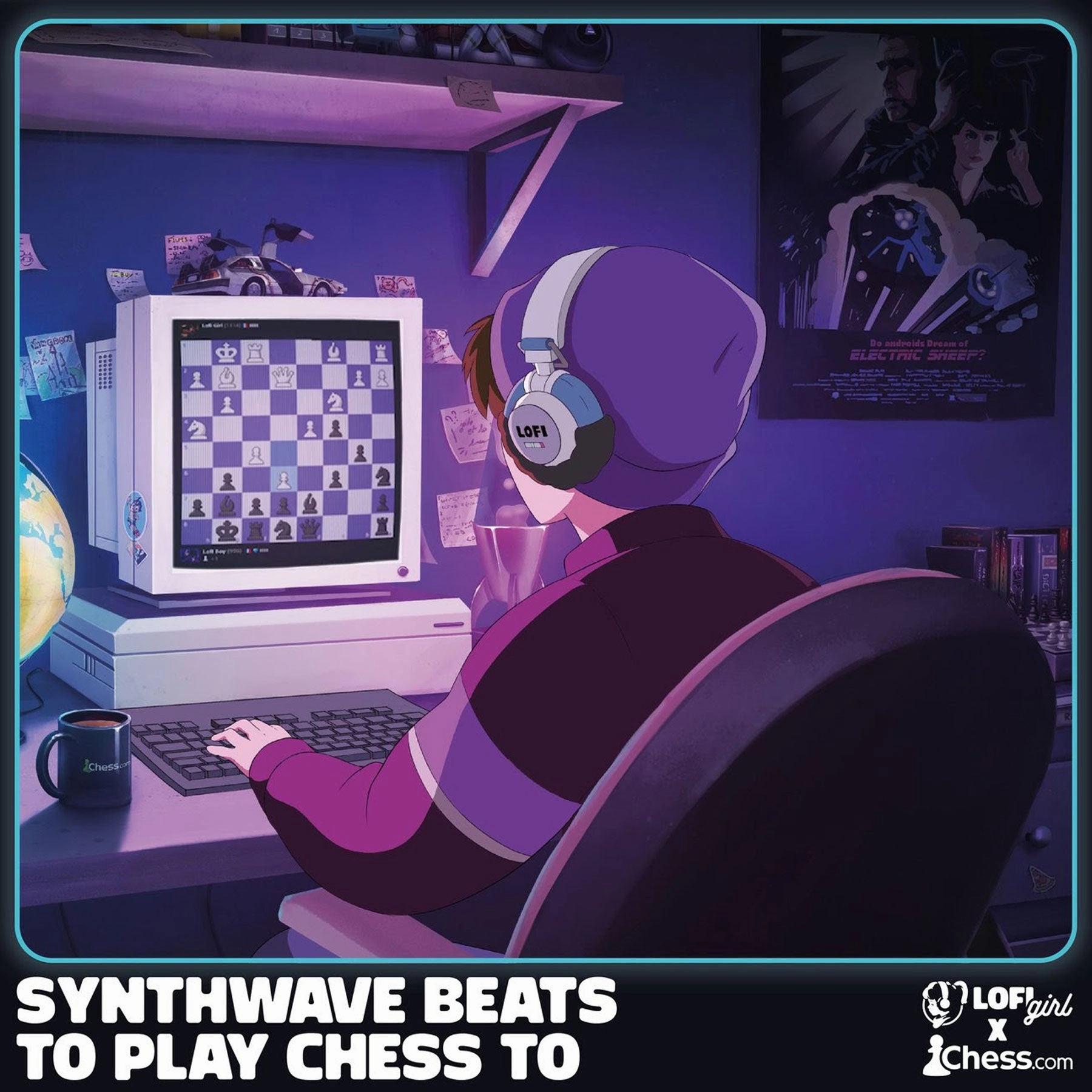 Lofi Girl: Synthwave Beats To Play Chess To (Colored Vinyl) Vinyl 2LP - PRE-ORDER