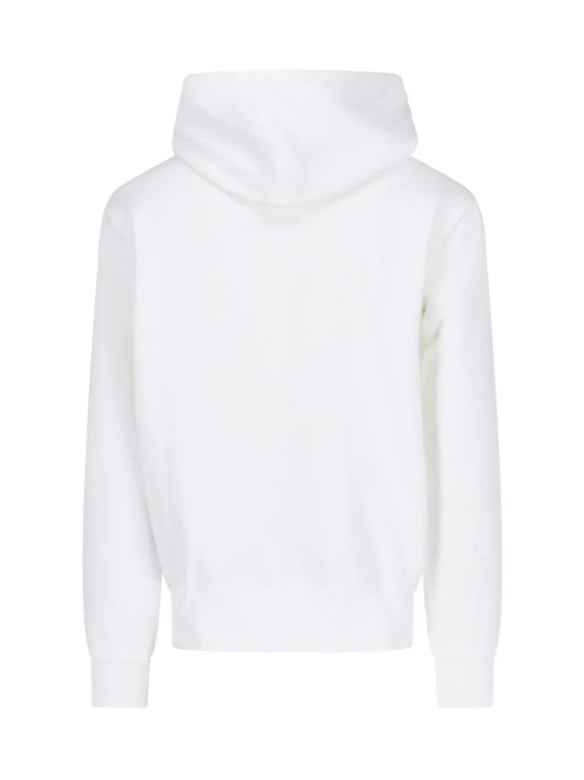 Pull à capuche avec logo - Blanc