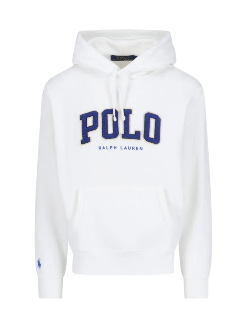 Pull à capuche avec logo - Blanc