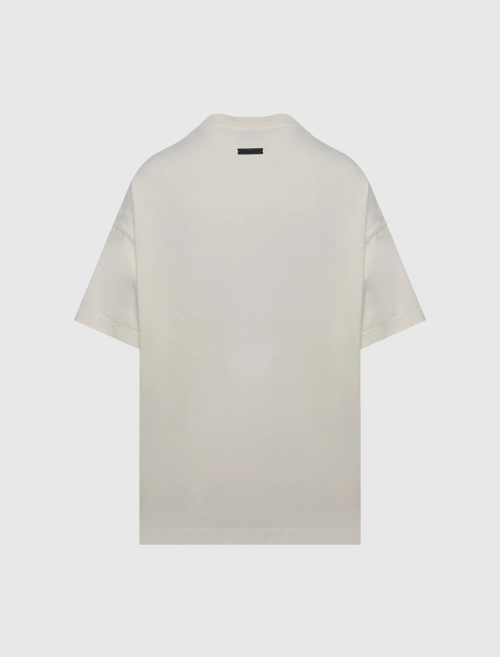 Logo Print Tee Damp - Resistant Pointed Hem