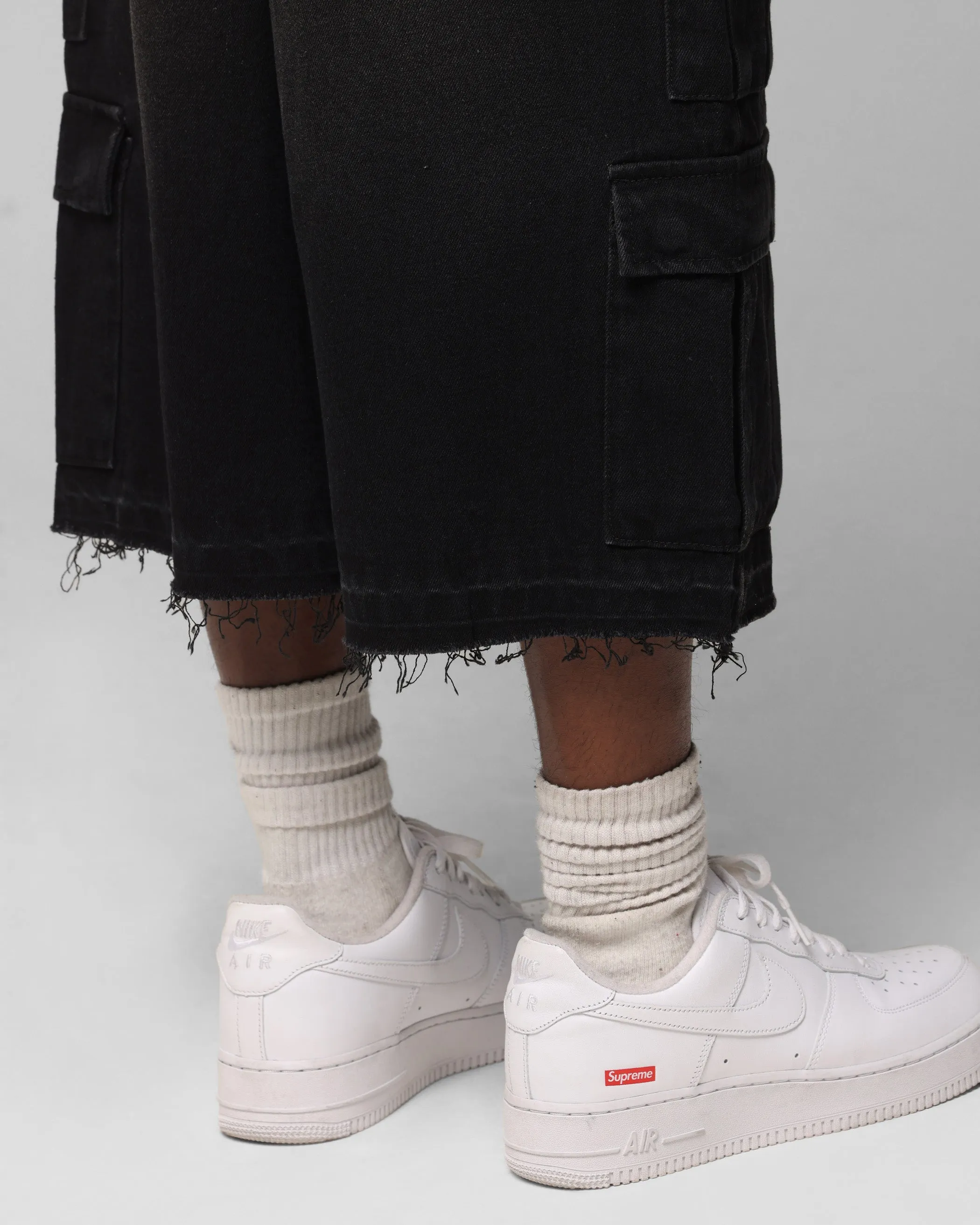 Pantalon Loiter 3/4 Lavé Noir