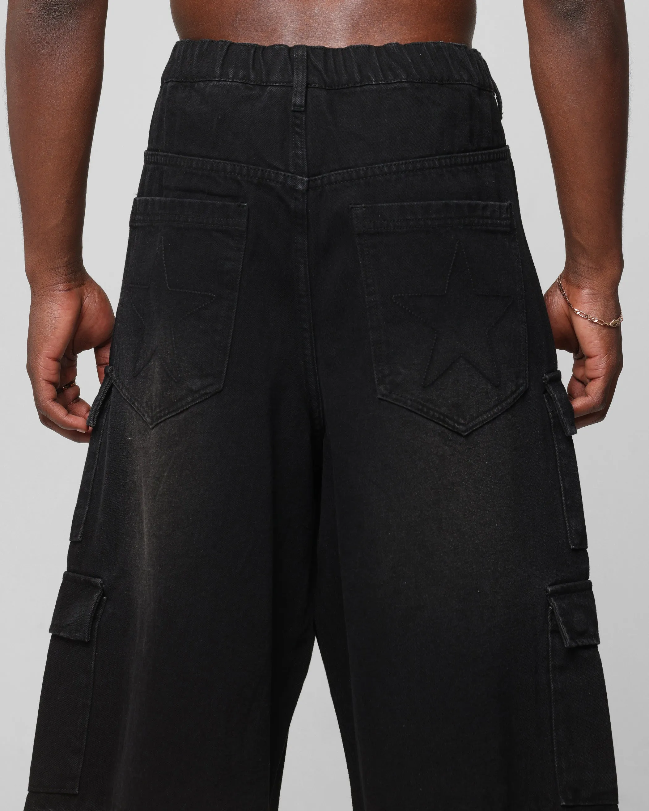 Pantalon Loiter 3/4 Lavé Noir