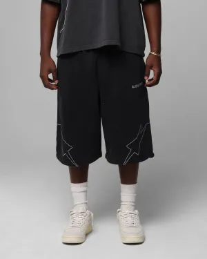 Short en polaire technique foncé Loiter Performance lavé charbon