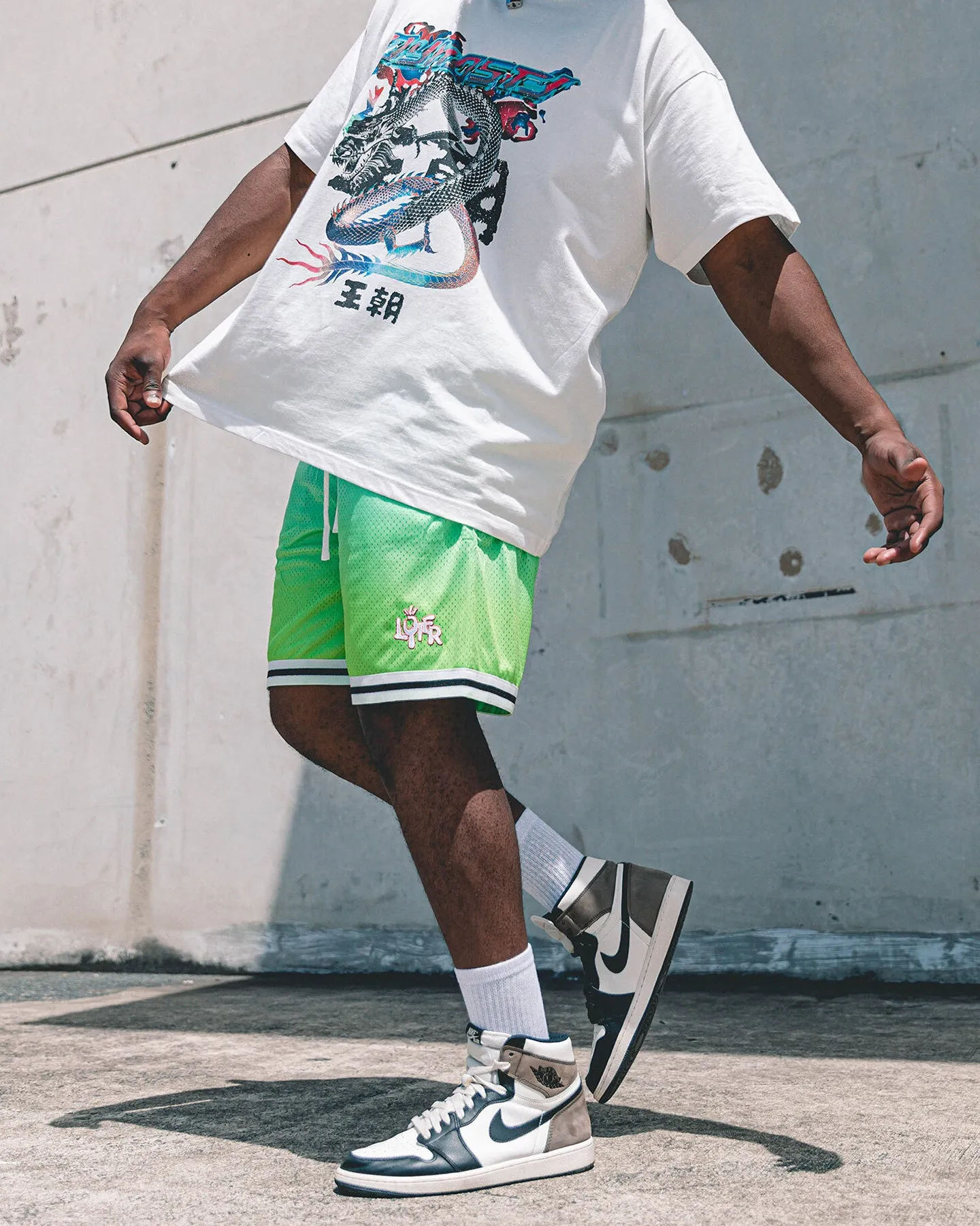 Short de Basketball Loiter Gradient Vert