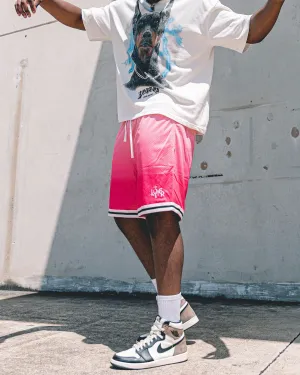 Short de basket Loiter Gradient Rose