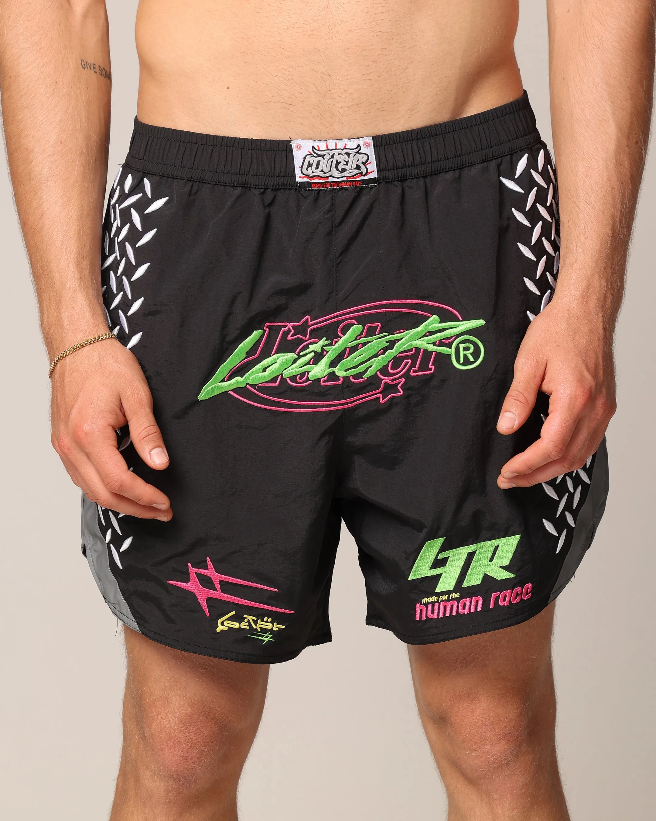 Short de marche Loiter Instinct Noir/Vert/Rouge