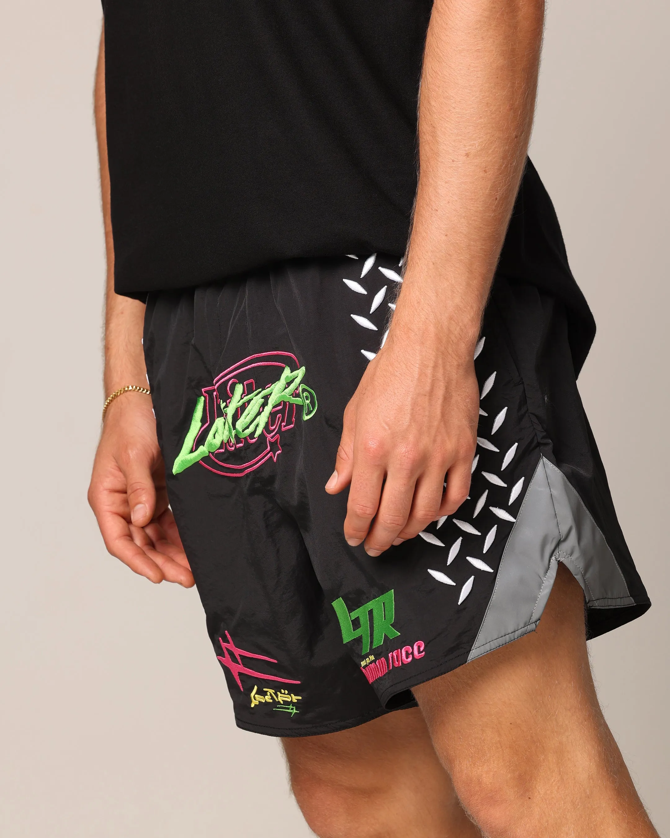 Short de marche Loiter Instinct Noir/Vert/Rouge