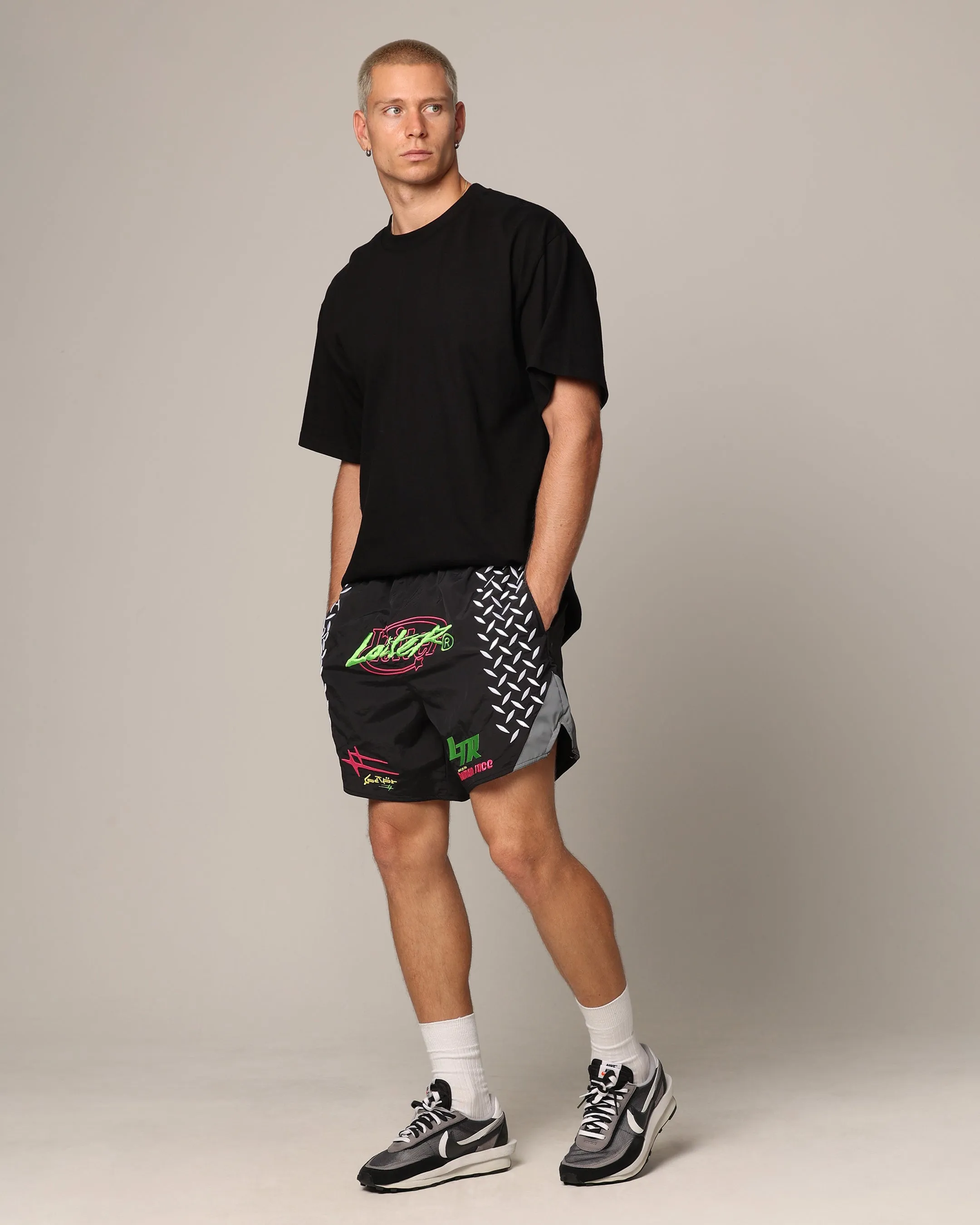 Short de marche Loiter Instinct Noir/Vert/Rouge
