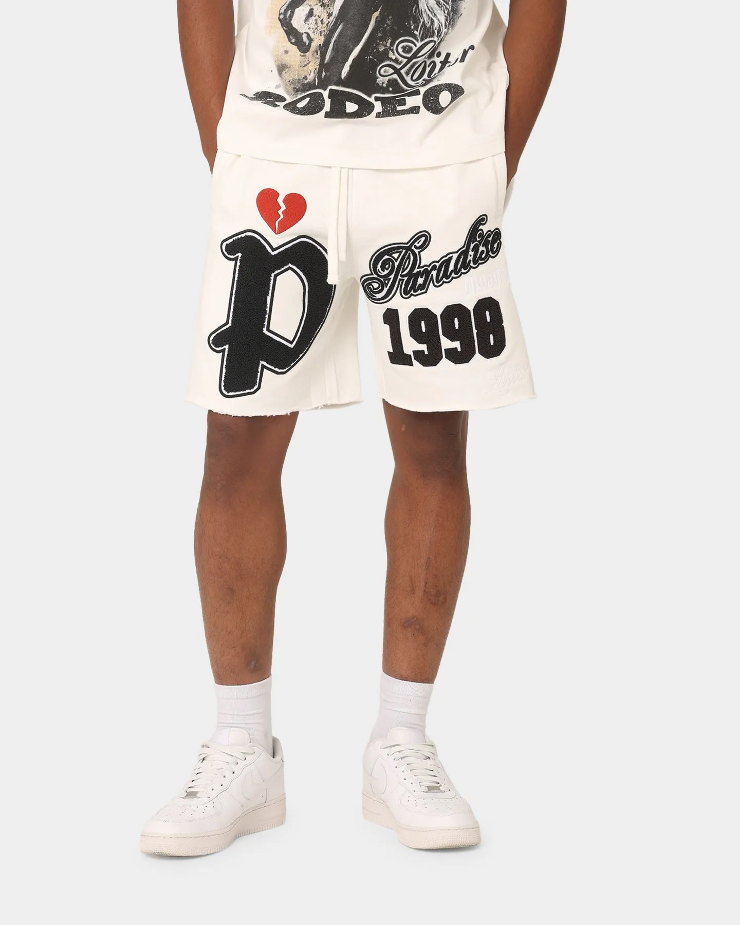 Loiter Paradise Shorts en polaire Blanc