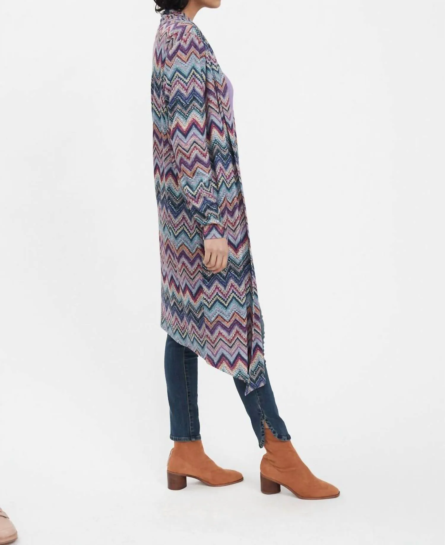 Long Cardigan Multicolore