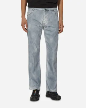 Mokollur Denim Pants Indigo Iron-On Patching Detachable Sleeves