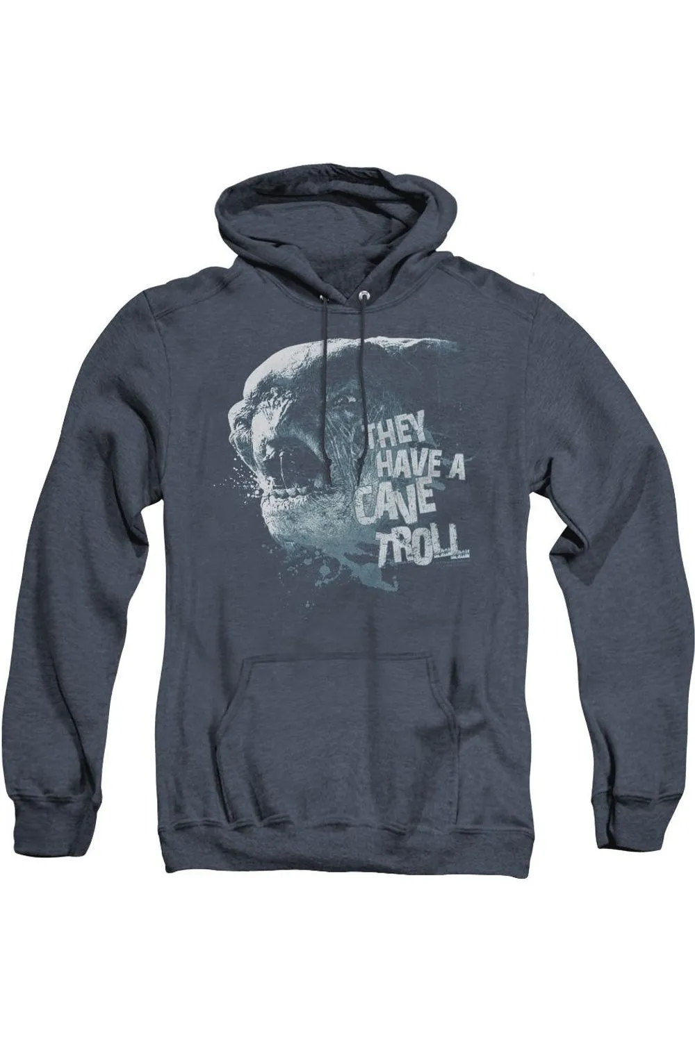 Pull à capuche adulte Lord Of The Rings Troll des cavernes en Heather