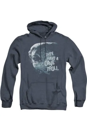 Pull à capuche adulte Lord Of The Rings Troll des cavernes en Heather