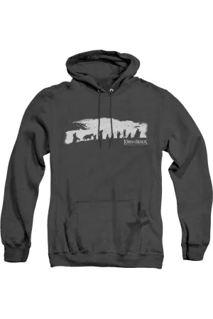 Pull à capuche adulte Lord Of The Rings The Fellowship en heather