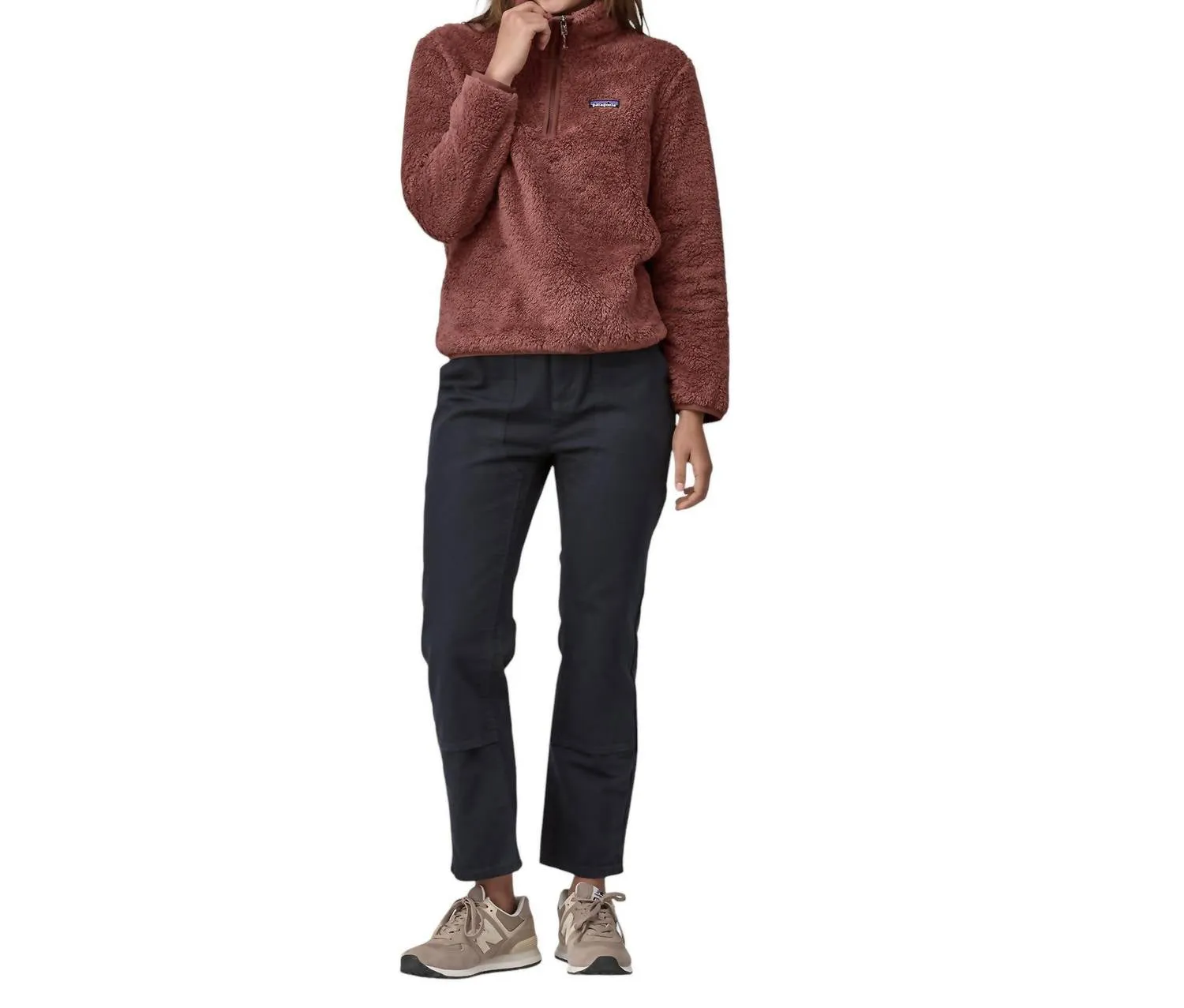 Pull 1/4 Zip Los Gatos en Mauve Dulse