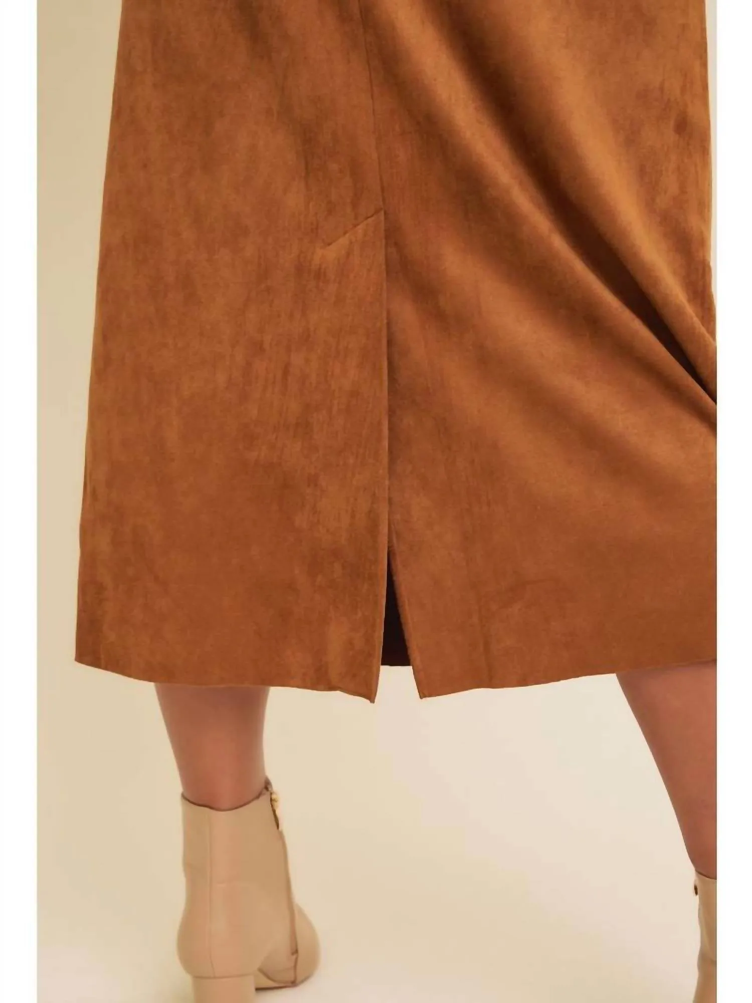 Jupe Midi Lost In The Night Caramel