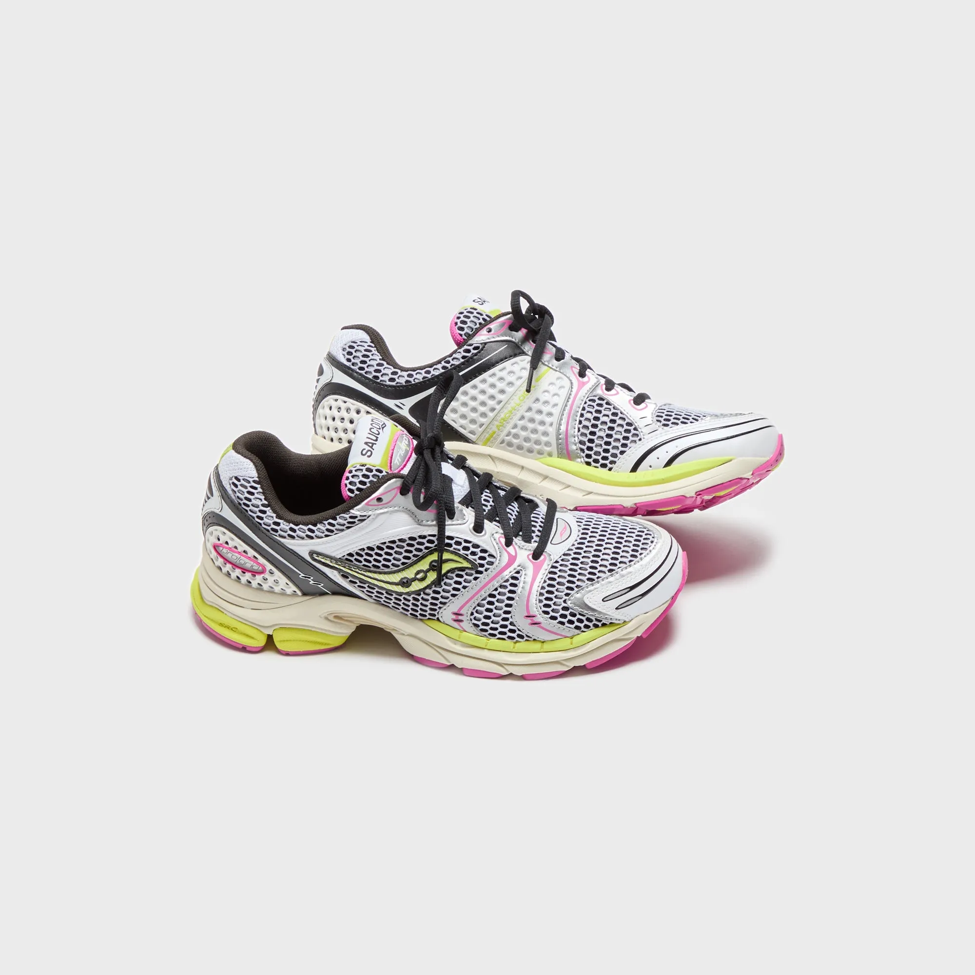 Clearance Sale Saucony Progrid Triumph 4 - White / Fluo