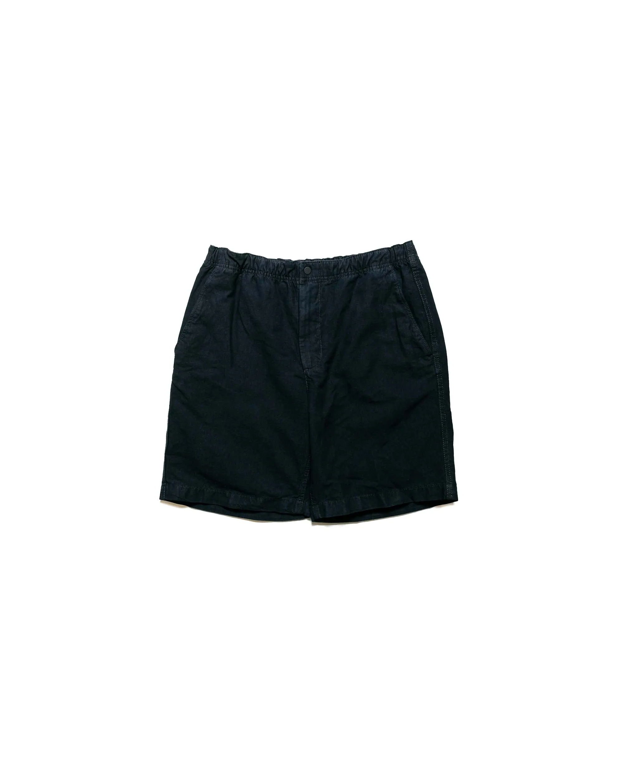 Outside Norse Projects Ezra Relaxed Cotton Linen Short Dark Navy