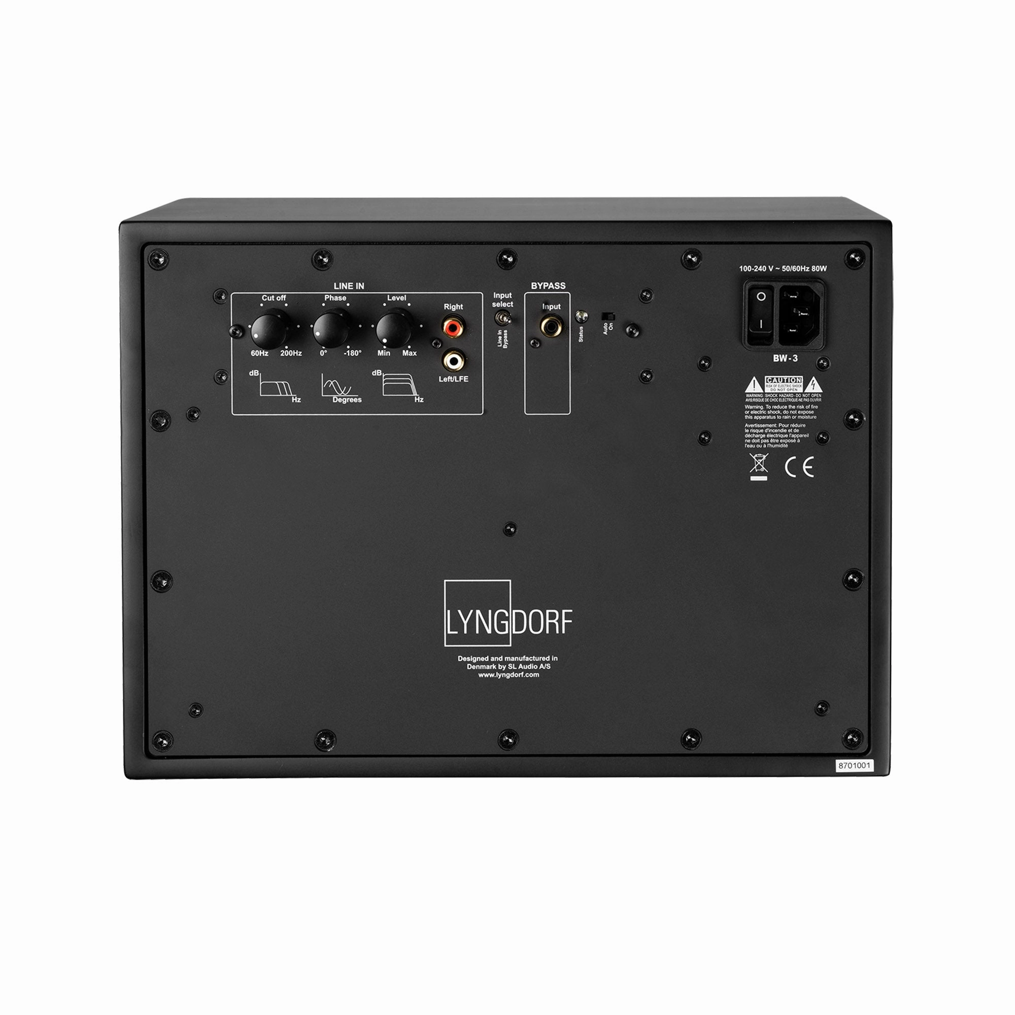 Lyngdorf BW-3 Subwoofer with Gabriel fabric cover