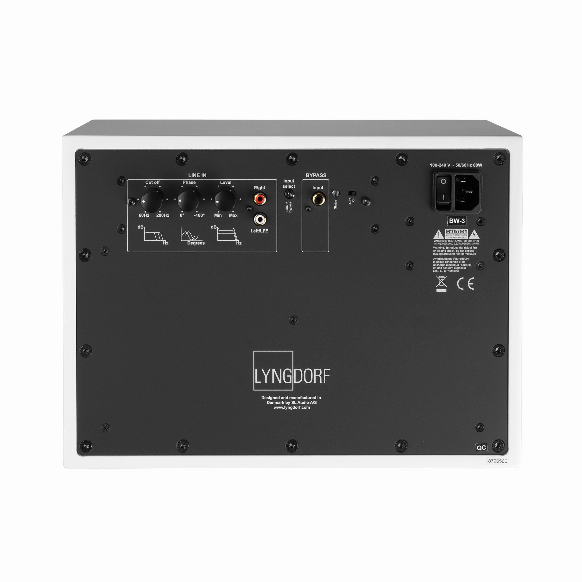 Lyngdorf BW-3 Subwoofer with Gabriel fabric cover