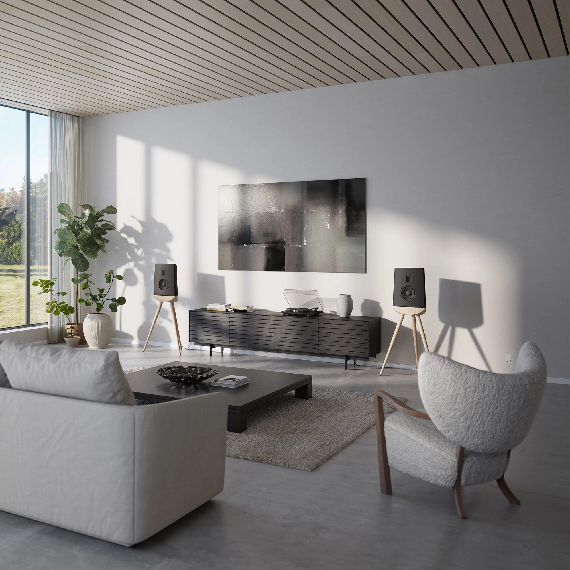 Lyngdorf Cue-100 High-End Standmount Speakers (Each)